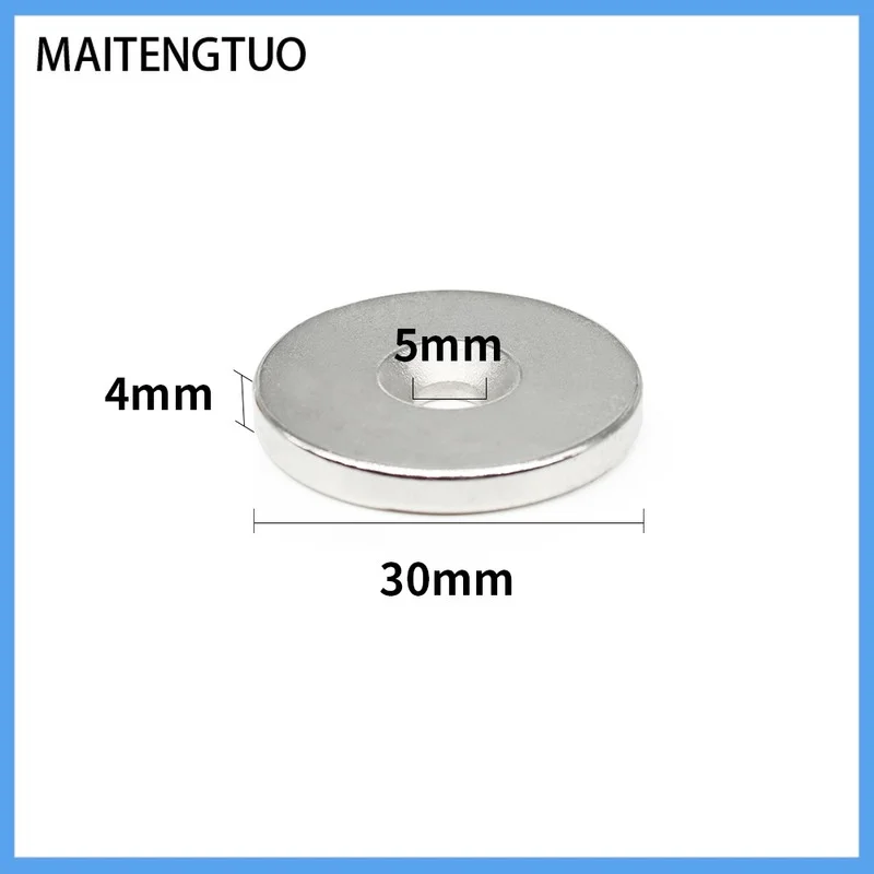 

1/2/5/10/15/20PCS 30x4-5 Round Rare Earth Neodymium Magnet 30*4 mm Hole 5mm 30x4 Disc Countersunk Strong Magnet 30x4-5mm 30*4-5