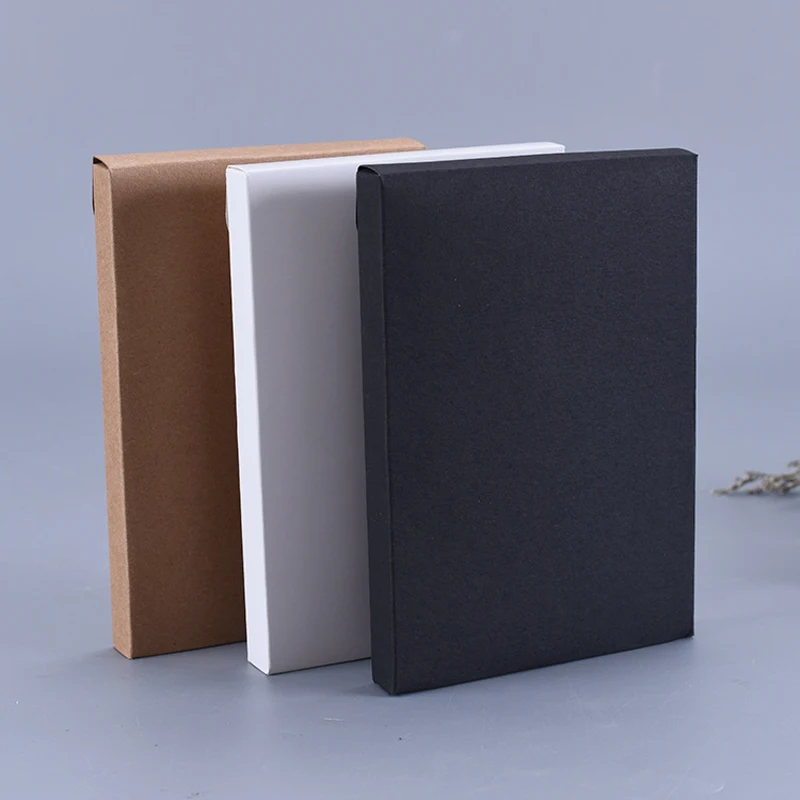 Kraft Paper Postcard Box Folder Photo Storage Envelope Packaging Gift Box Underwear Packaging