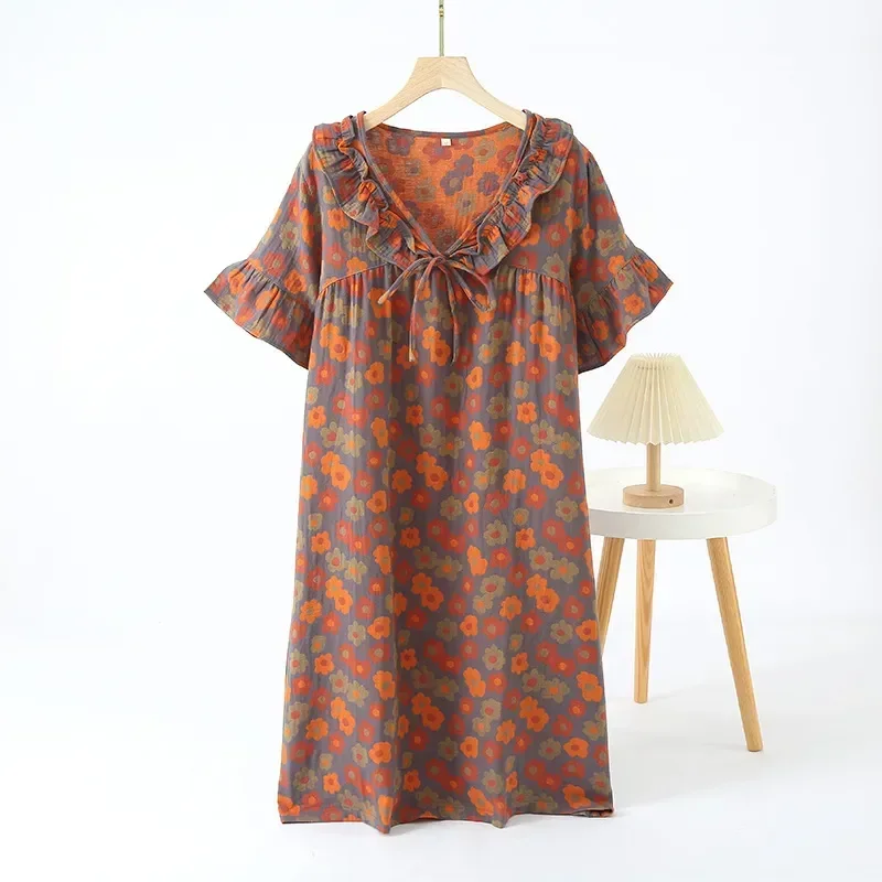 

Ночная рубашка женская короткая из хлопка, 2023 шт.