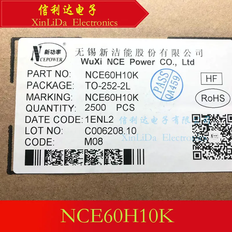 

Новая и оригинальная фотовспышка NCE60H10K NCE60H10 TO-252