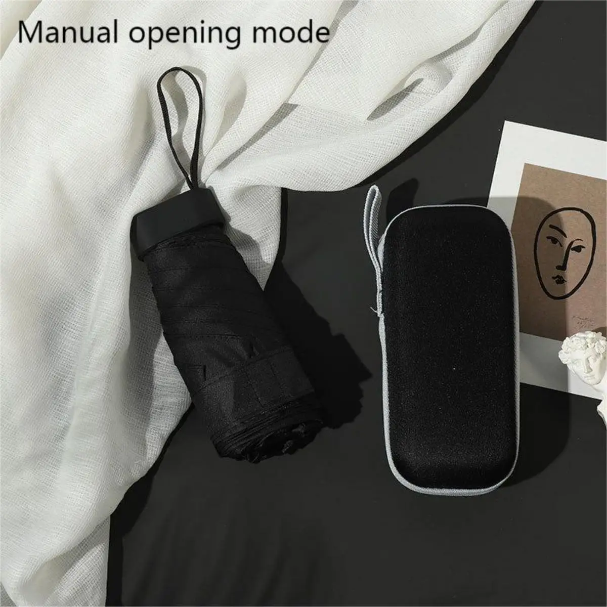 Compact UV-Resistant Sun and Rain Umbrella