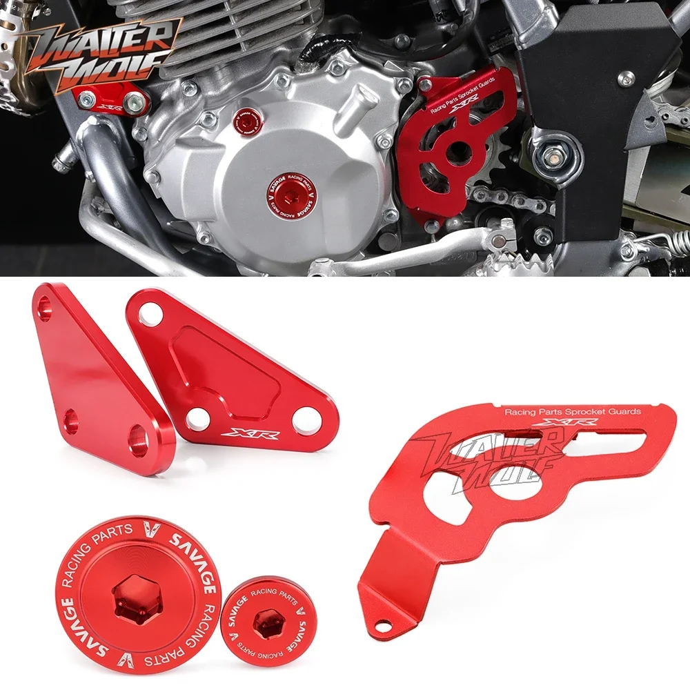 Motocross Racing Part For Honda XR400R 1996-2004 Frame Plug Cover Crankcase Alternator Cap Fork Axle Holder Hanger Plate Bracket