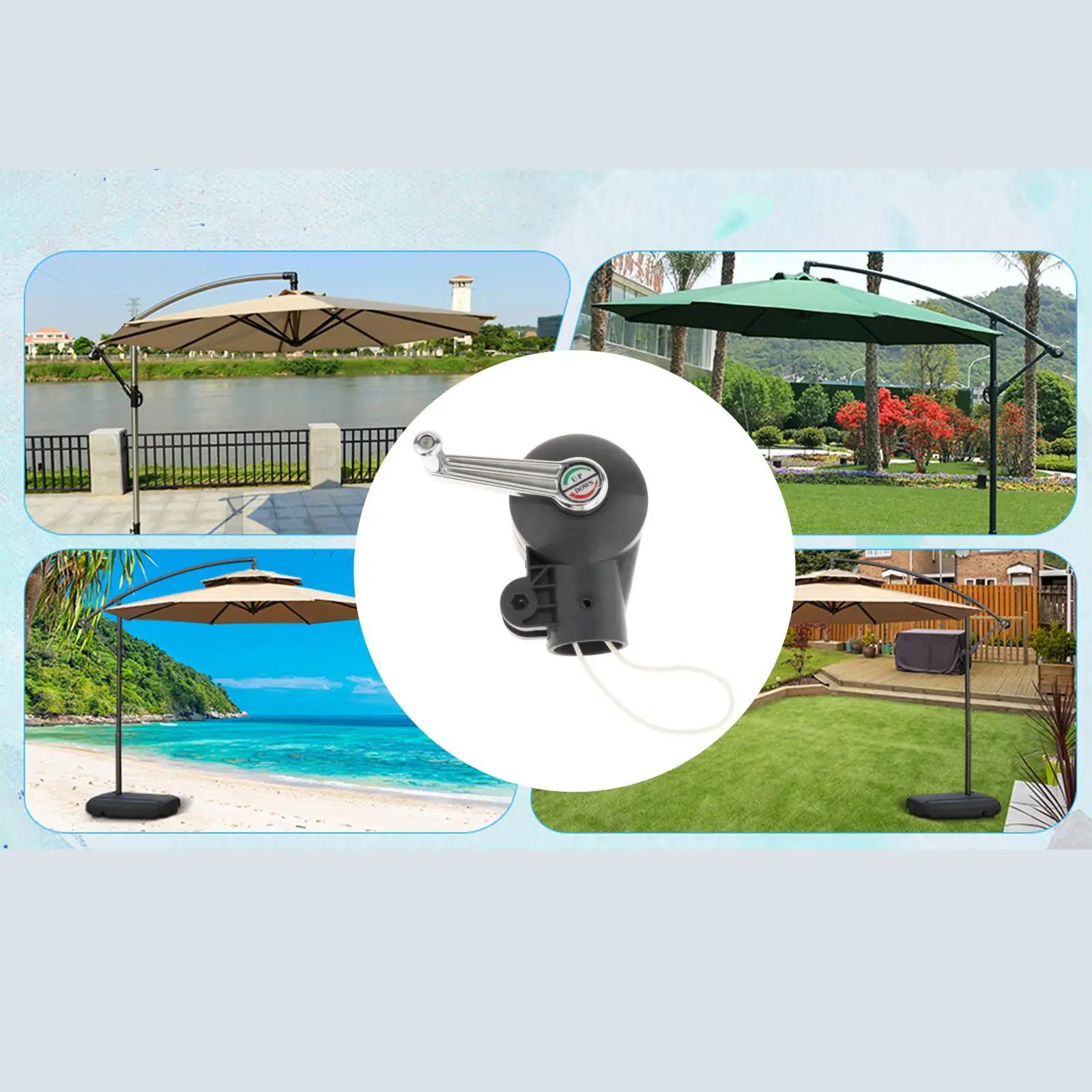 Patio Umbrella Accessories Patio Umbrella Crank Lift Hand Tool Crank Handle Outdoor Balcony Terrace Lawn Travel Garden outdoor umbrella accessories umbrella crank handle