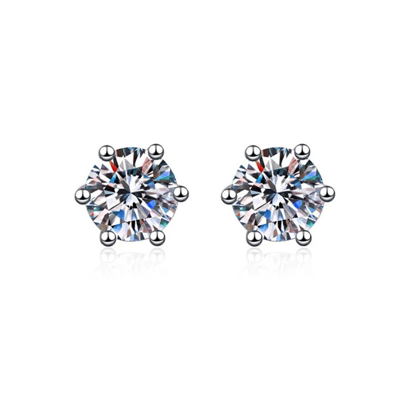 Moissanite stud earrings