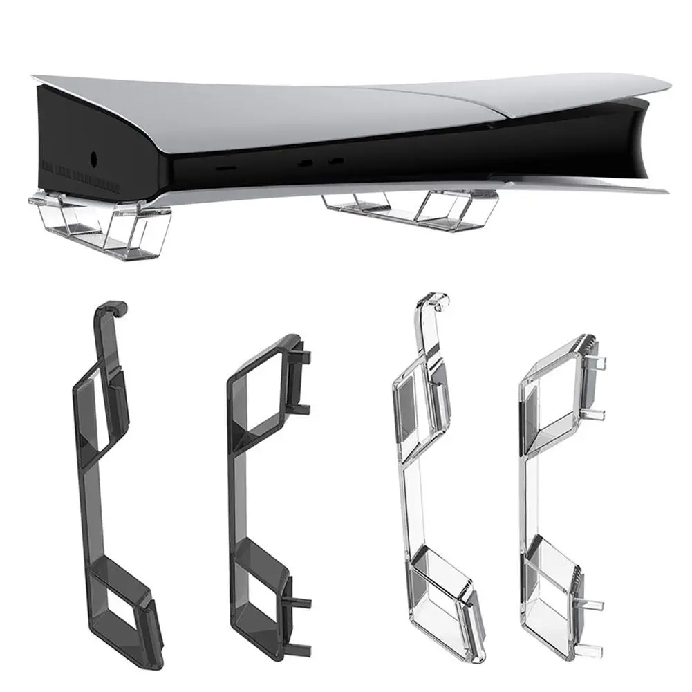 게임 콘솔 도크 마운트 거치대 투명 베이스, PS5 슬림 디지털 광학 드라이브 ..