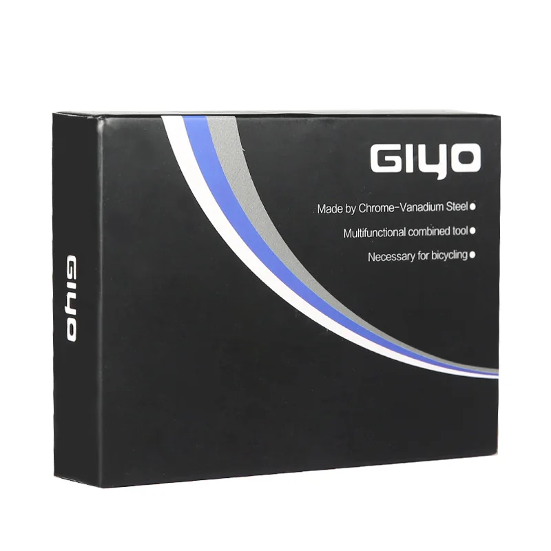 Giyo 12-in-1-Fahrrad-Reparatur-Werkzeug-Set, tragbar, MTB, Fahrrad, Mini, Radfahren, Multitool, Sechskant-Speichenschraubendreher, Reifenheber, Inbusschlüssel – Detail 13