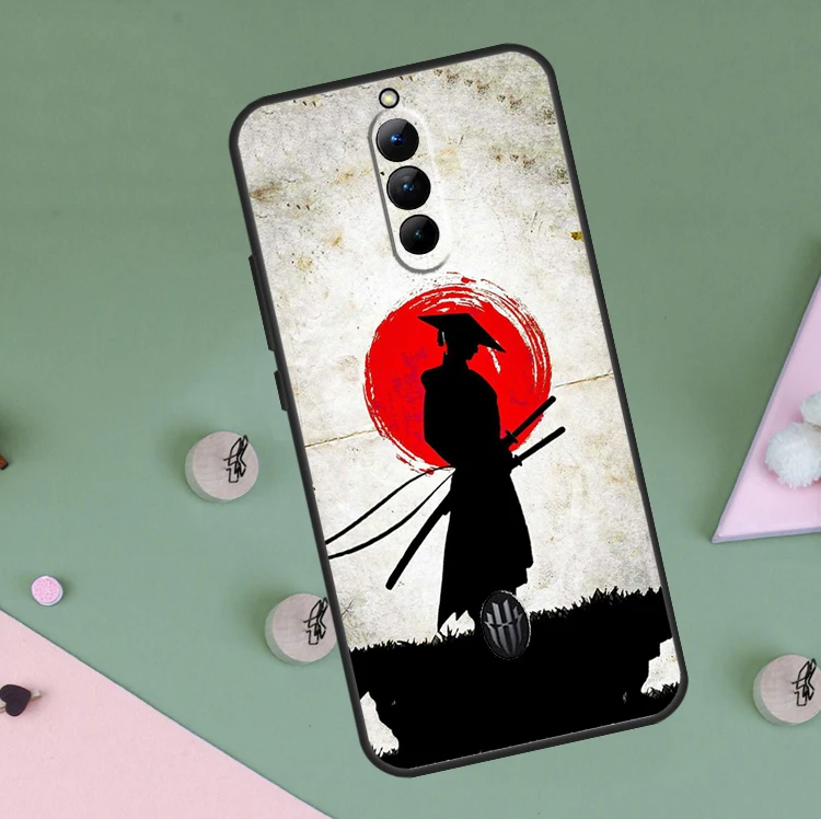 Red Sun Japanese Anime Phone Case Cover
