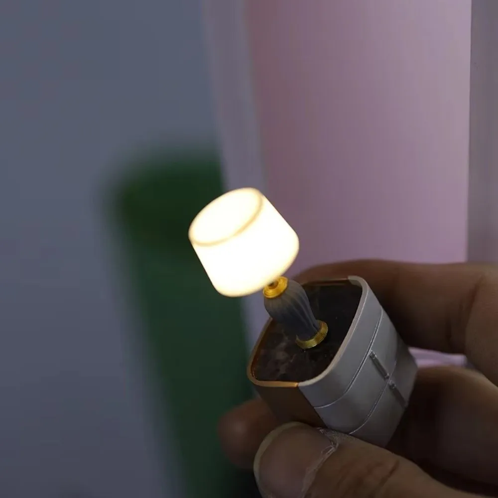 Miniature Dollhouse Desk Lamp Plastic DIY Accessories