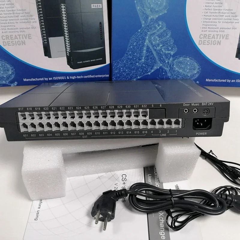 Telephone PABX / PBX / Telephone Exchanger CS+632-432 Office Phone System With 32 Extensions for Subscribers