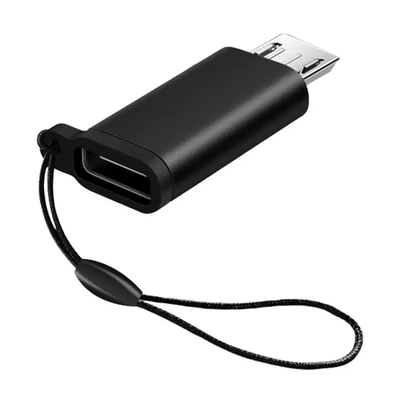 USB Type C Adapter USB Type C Charging Converter Aluminum Fast Charging Converter With Lanyard For Charge & Data Sync