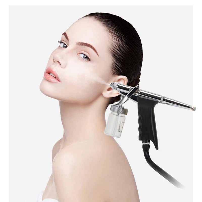 Black Oxygen Injection Device, Hand Held Electric Spray Gun,Water Nano Oxygen Injector, Household Spray, Beauty Care Instrument