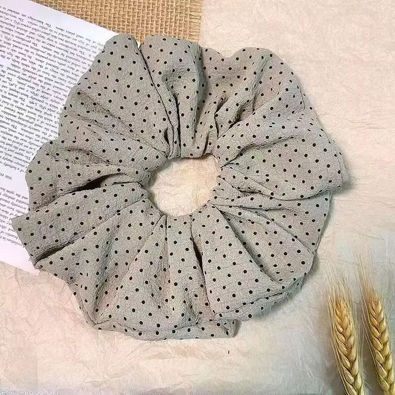Polka Dot Puff Fabric Large Headband