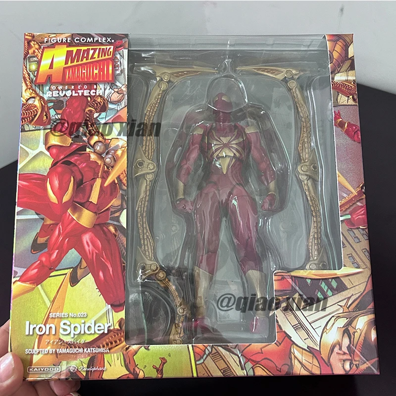 2024 New Kaiyodo Iron Spiderman Action Figurine Amazing Yamaguchi Animation Figure Pvc Statue Model Decora Toys Collection Gifts