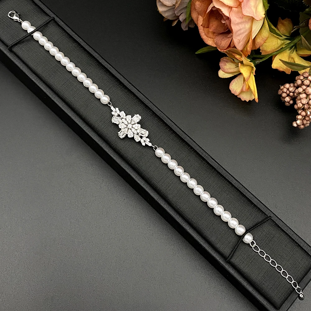 Falair 4Pcs Luxury Electroplated Copper Simulated pearl Jewelry Set ,Anti-Fade Plated Waterproof,Christmas Birthday Best Seller