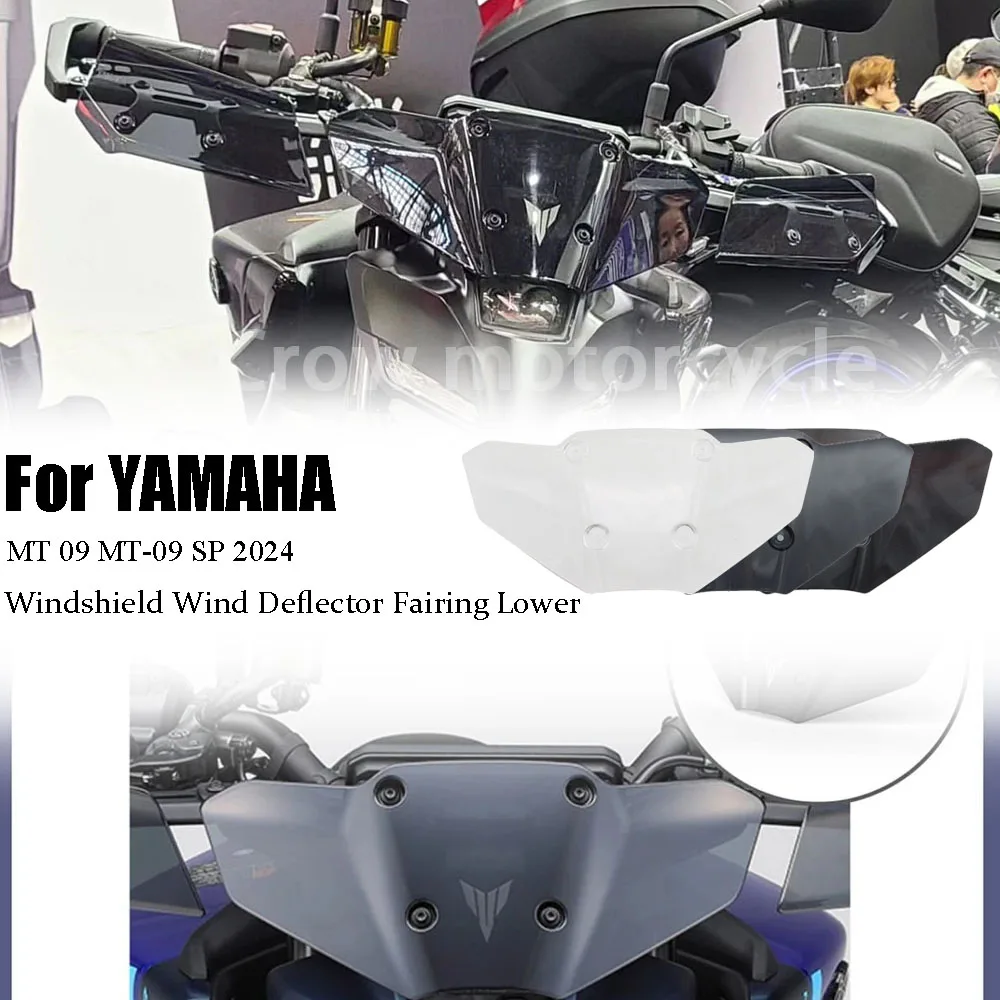 

Motorcycle Accessories Windshield Front Windshield Wind Deflector Fairing Lower For YAMAHA MT 09 MT-09 SP 2024