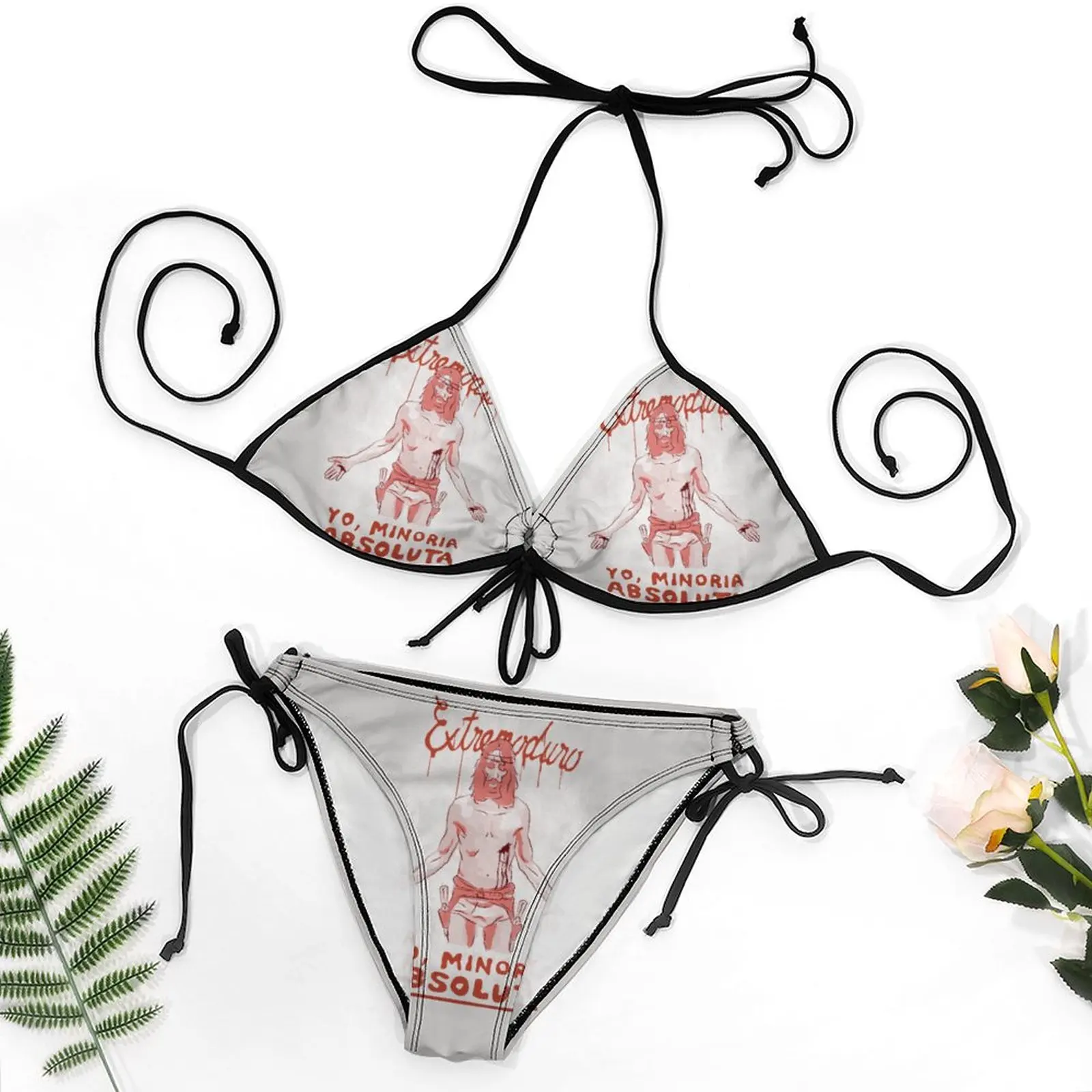 

Extremoduro Minoria Absoluta Bikini Vintage Exotic Women's Bikinis Humor Graphic Party High Grade Swimwear