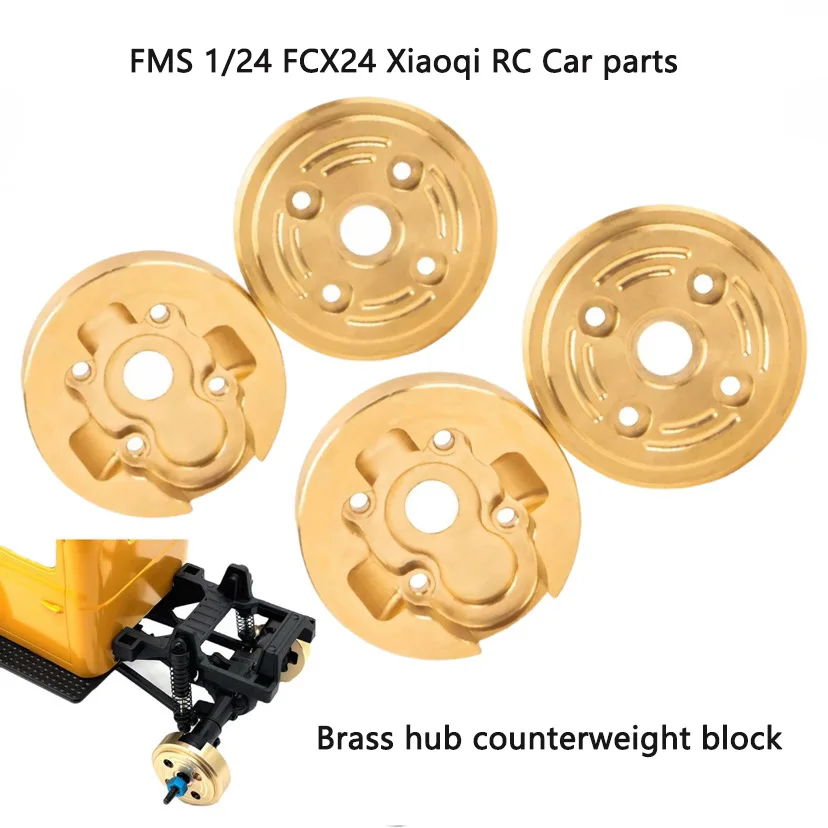 

FMS 1/24 FCX24 Xiaoqi радиоуправляемые автомобильные детали металлические обновленные аксессуары латунная втулка противовес блок