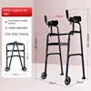 Folding Standard Platform Walker with 5’’ Wheels Removable Padded Armrests 300lbs with Arm Support for Senior Handicap Disabled 3