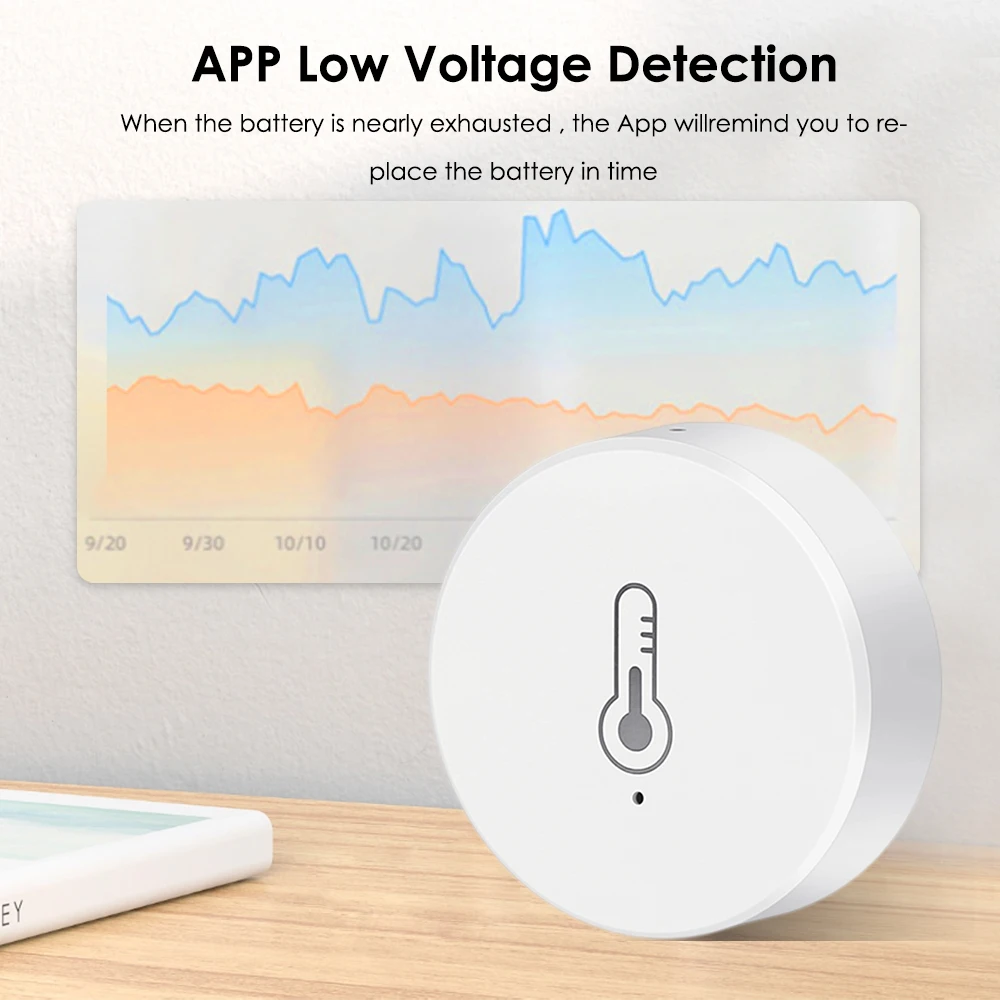 Tuya ZigBee 3.0 Temperature And Humidity Sensor Remote Monitor By Smart Life APP Battery Powered Work With ALexa Google Home