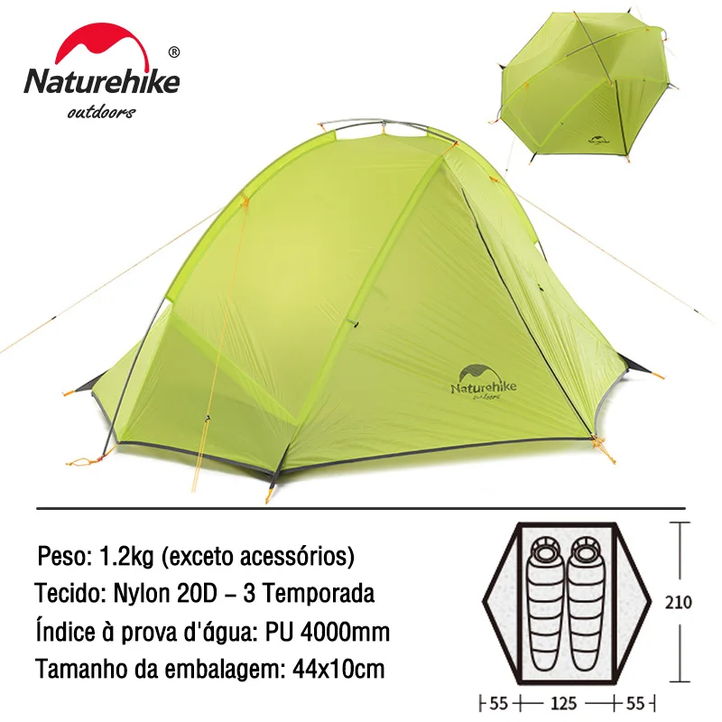 Naturehike 1.2-1.6 Kg Tagar 1-2 Person 