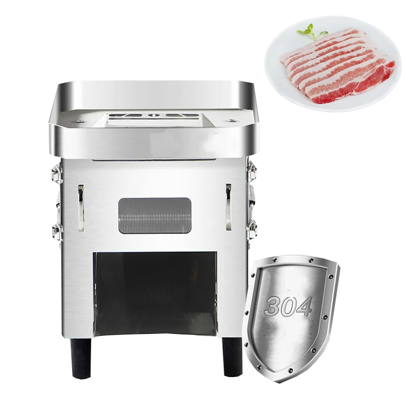 

Electric Meat Slicing Machine Commercial Meat Vegetables Cutting Machine Stainless Steel Shredding Dicing Machine