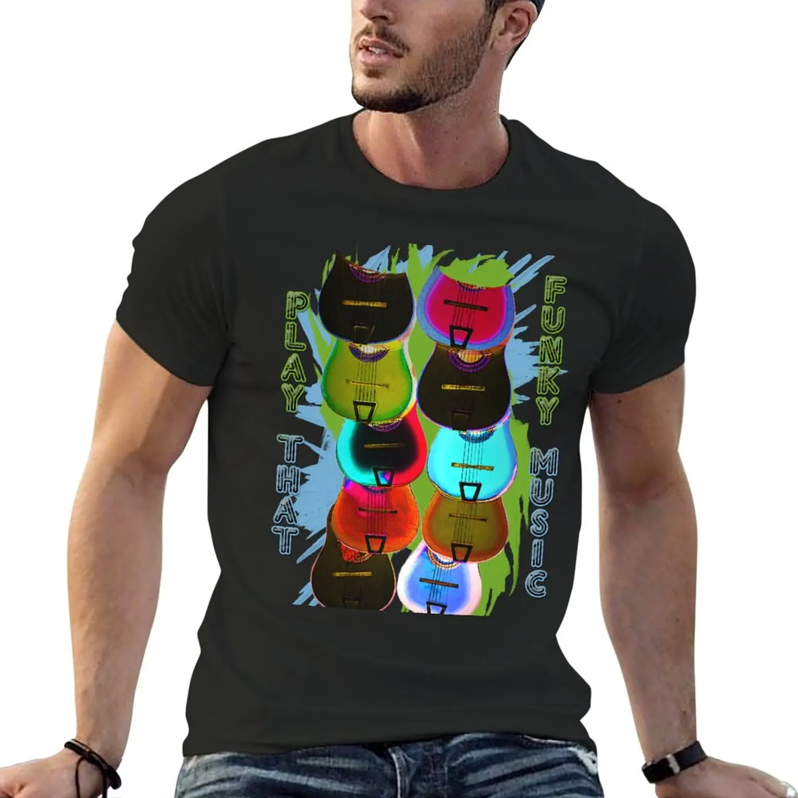 

Play That Funky Music T-shirt oversized tees t shirts for men