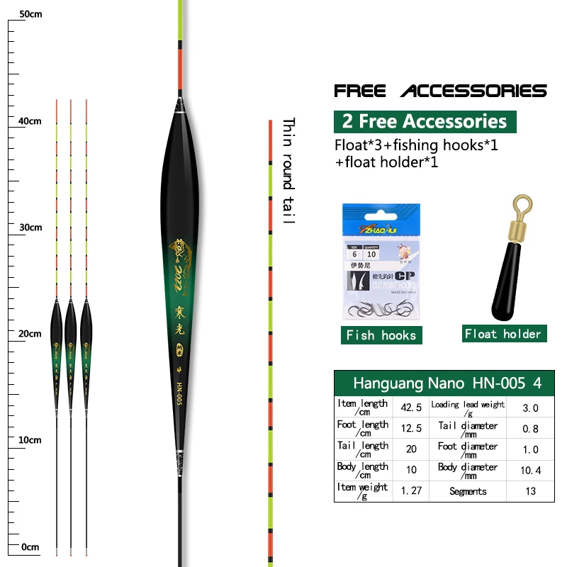 3PCS Angeln Schwimmt + 1 Tasche Haken + 1 Boje Sitz Empfindliche Stabile Nano Boje Langlebige Vertikale Bobber see Fluss Angeln Zubehör – Detail 29