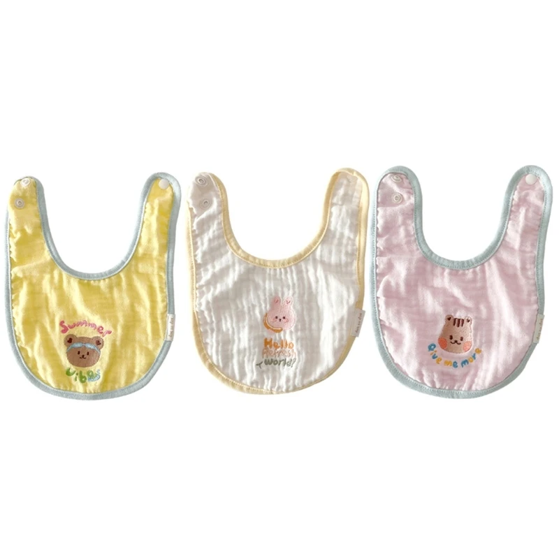

Cartoon Baby Bibs Cotton Saliva Towel Infant Bandana Scarf Feeding Burp Cloth X90C