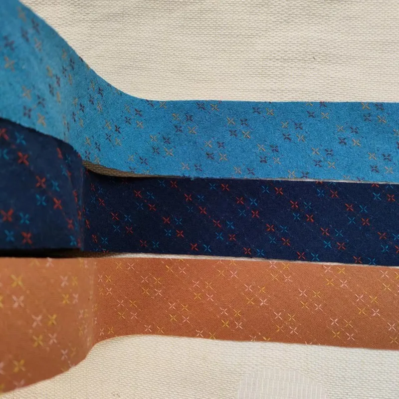 4 cm Streifen-Gittergarn, gefärbt, Baumwolle, Schrägbänder, Band, handgefertigt, Patchwork-Baumwollstoff, Besatz, Nähzubehör – Detail 6