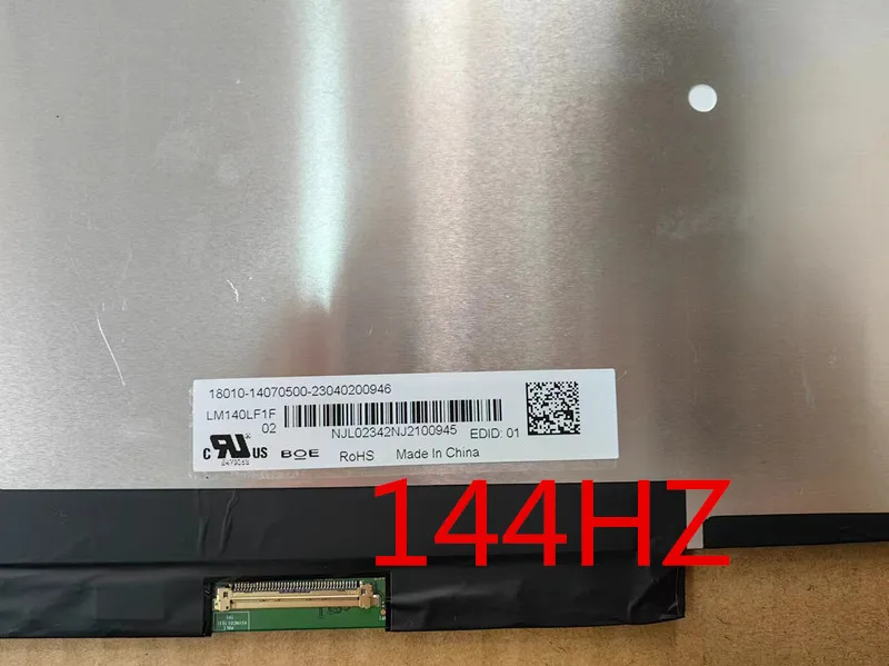 LM140LF1F02 14인치 IPS FHD 144hz 매트릭스 LCD 화면 LM140LF1F 02 1920X1080 40핀