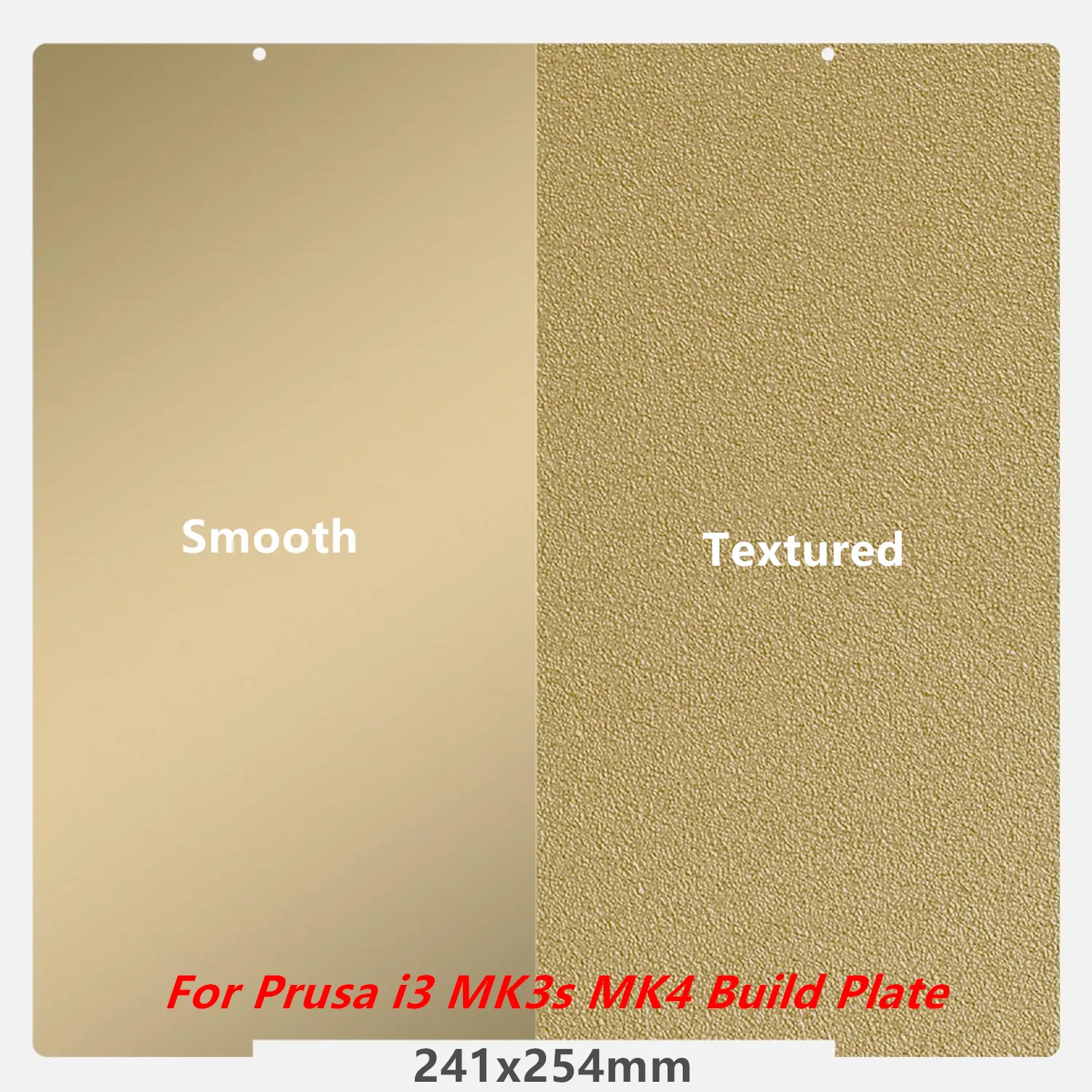 Upgrade PEI-Bauplatte für Prusa I3 MK3S MK4, 241x254mm, glatt/strukturiert, flexibles Federstahlbett für Prusa MK52 MK2.5S