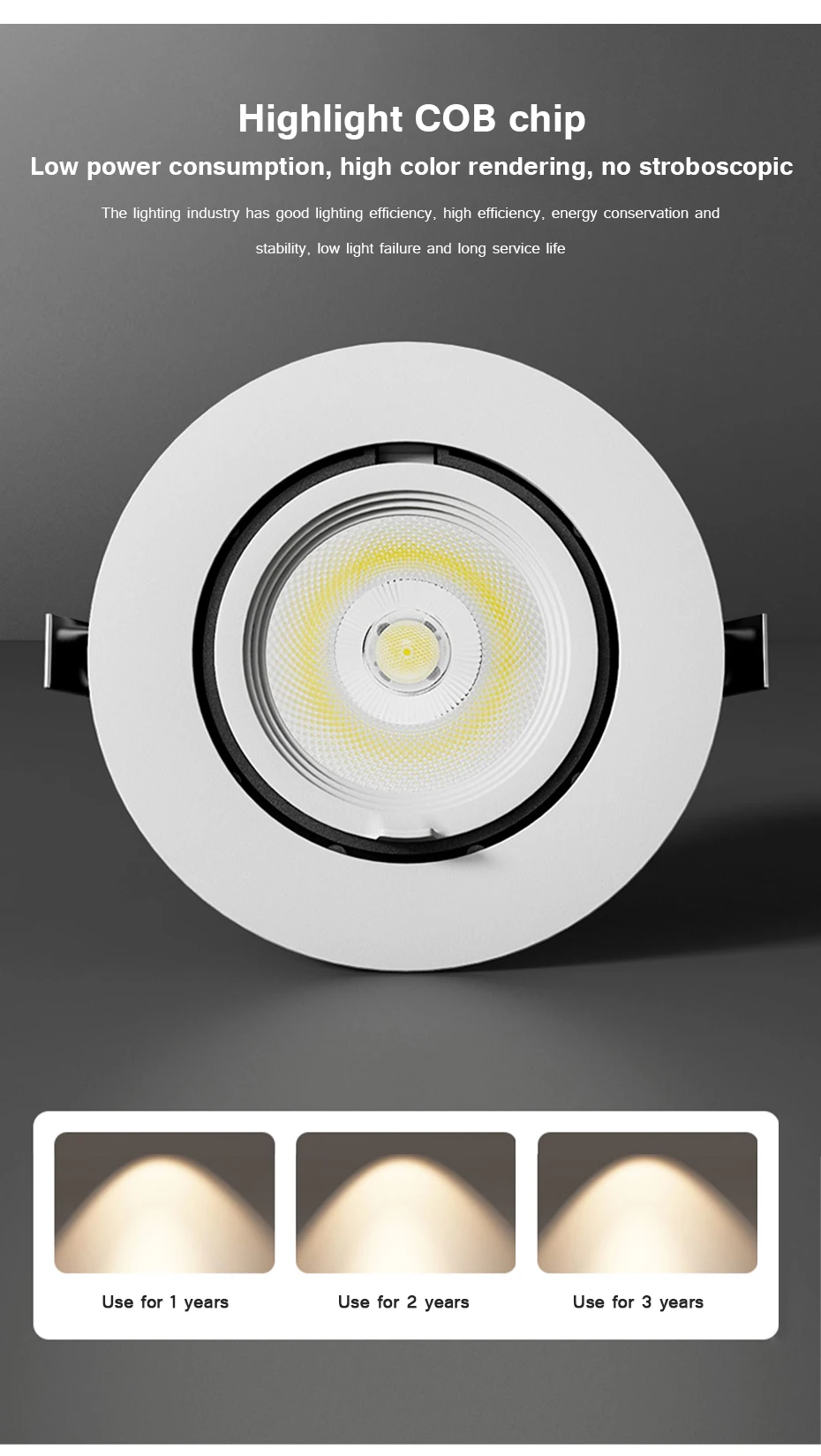 Dimmable AC85~265V Recessed LED Downlights 7W/15W/20W LED Ceiling Spot Lights Background Spot Lamps for Home Kitchen Spotlights