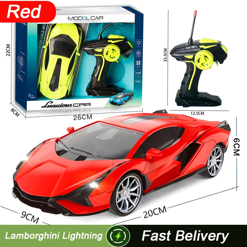 1:24 Children's Four-Way Remote Control Chargeable Car Simulation Drift Car Model Super Racing Ornaments For Christmas Children 2