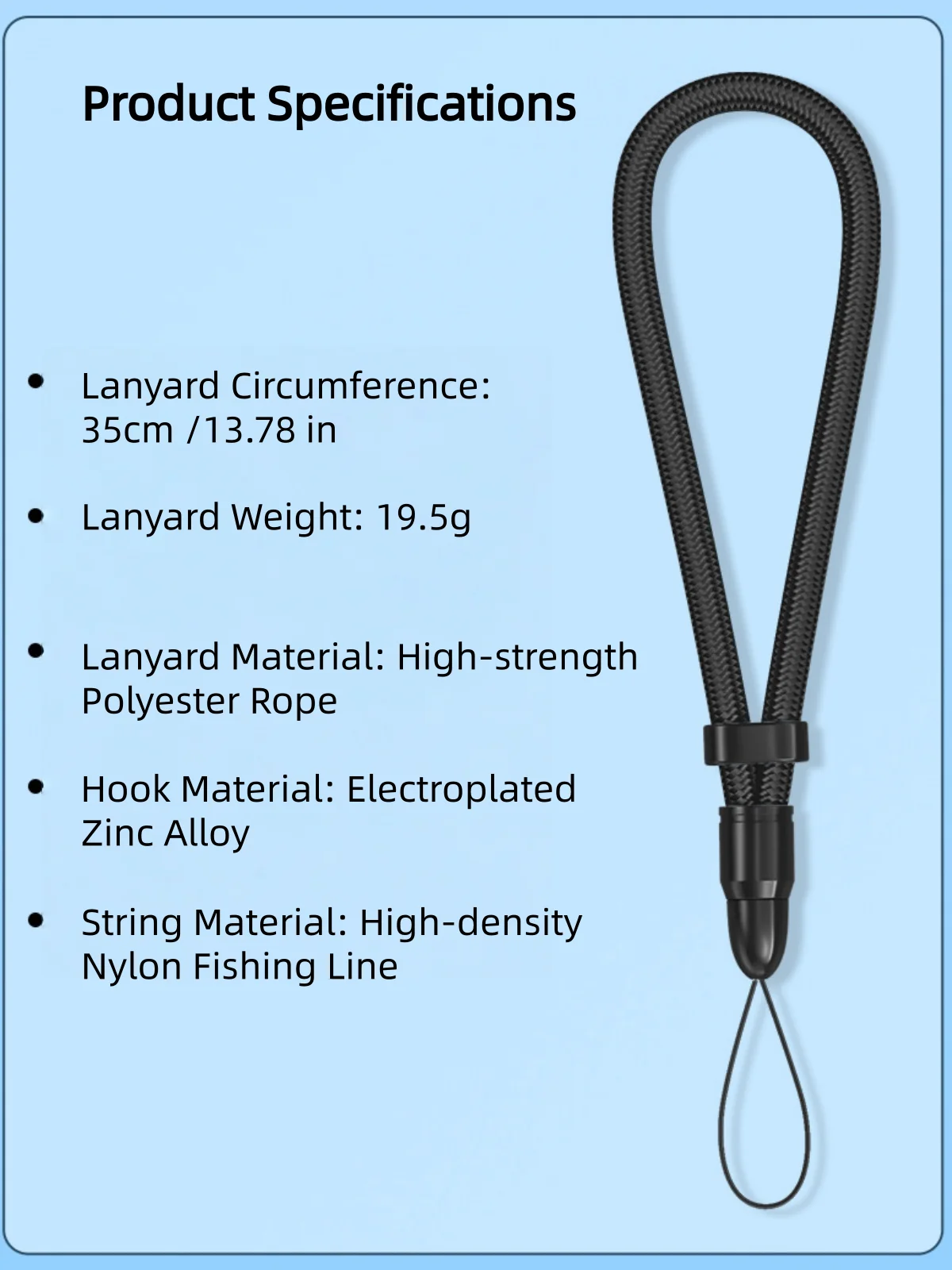 Multifunctional Mobile Phone Strap Bullet Shaped Phone Case Short Rope Adjustable Length Lanyard for Earphones and U-disk