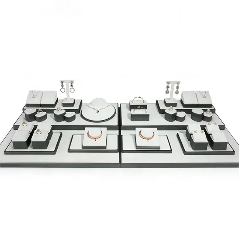 VANLOCY OEM 커미션 화이트 PU 가죽 뱅글 쥬얼리 디스플레이, 쥬얼리 디스플레이 스탠드, 마네킹, 쥬얼리 디스플레이 S