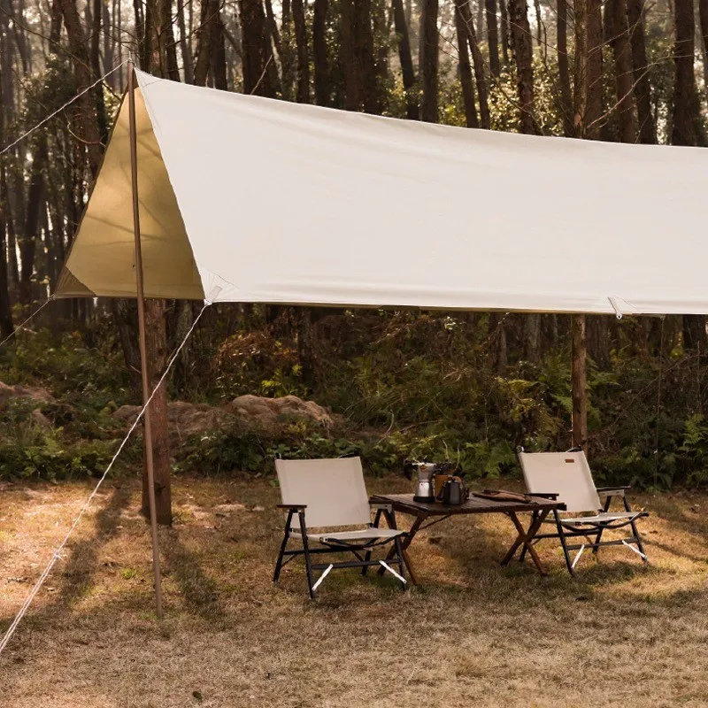 

Sky screen, super large net red camping supplies, equipment, super light, multi-function, simple oxford cloth outdoor sunshade