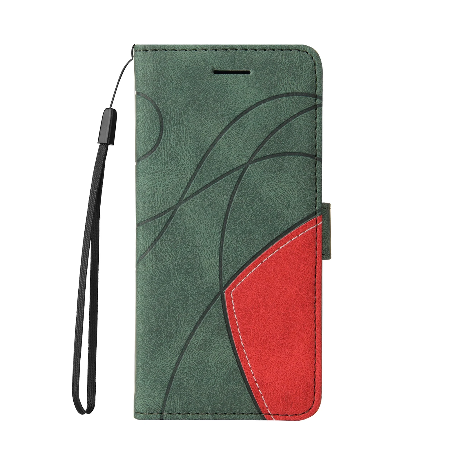 Magnetic Luxury Leather Phone Case with Cat Dandelion Design