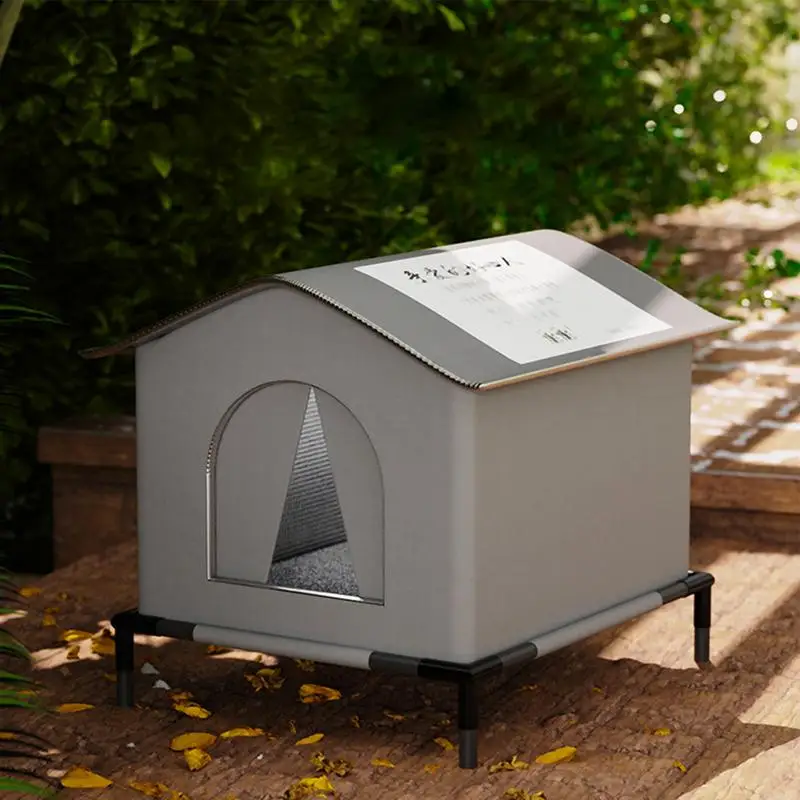 Outdoor stray cat Nest Universal bite-resistant Rain and Cold Resistant Enclosed Feral Cats House for All Seasons