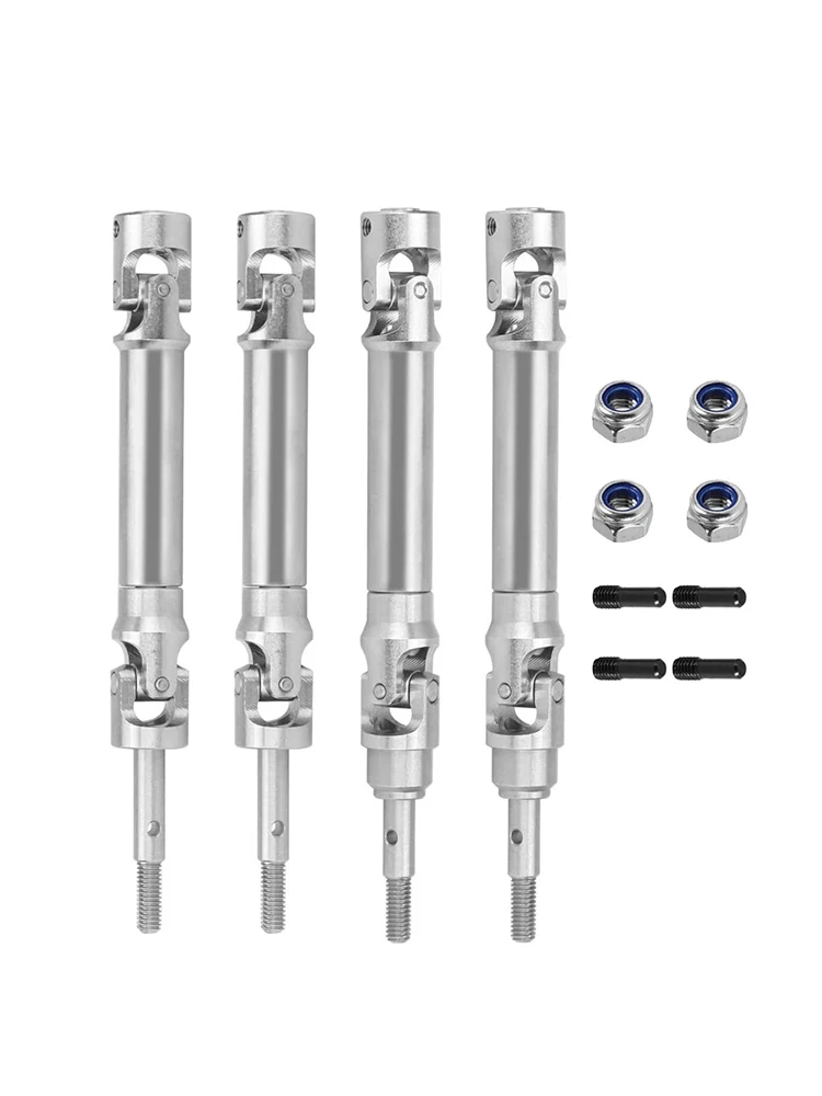 RC Car Stainless Steel Front and Rear Driveshaft for 1/10 Traxxas Slash 2WD 4X4 Rustler Upgrade Parts Accessories 4