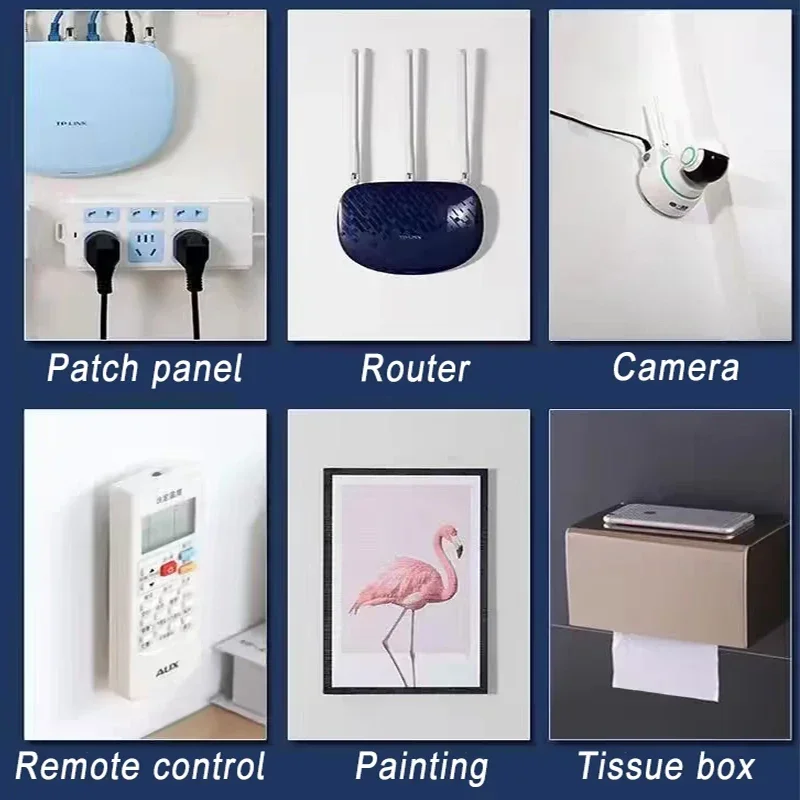 Double Sided Adhesive Wall Hooks Strong Invisible Traceless Snap Hook Transparent Wall Storages Holder Kit For Kitchen Bathroom