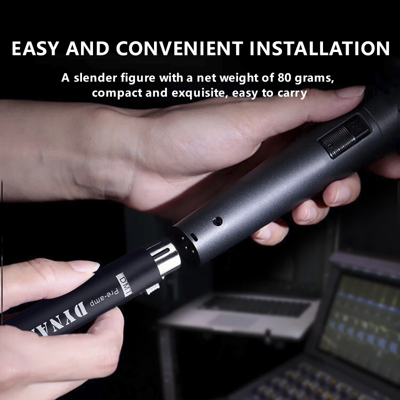 Microphone Preamplifier DM1 microphone preamplifier-28dB preamplifier plug and play function and noise reduction suitable for professional recording