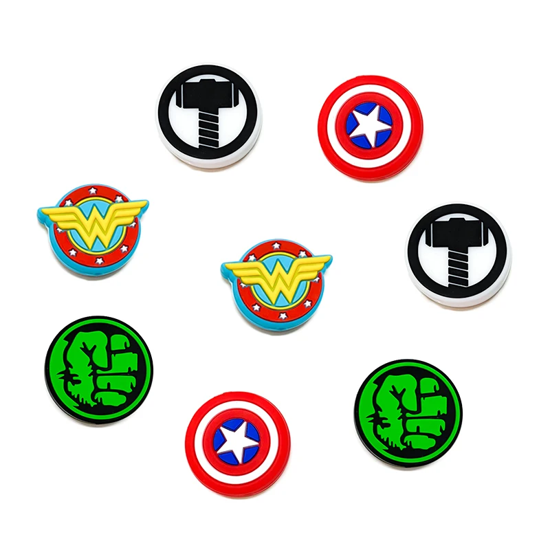5pcs Marvel Cartoon Silicone Beads Mini Silicone Beads For Jewelry Making DIY Necklace Bracelet Jewelry Accessories