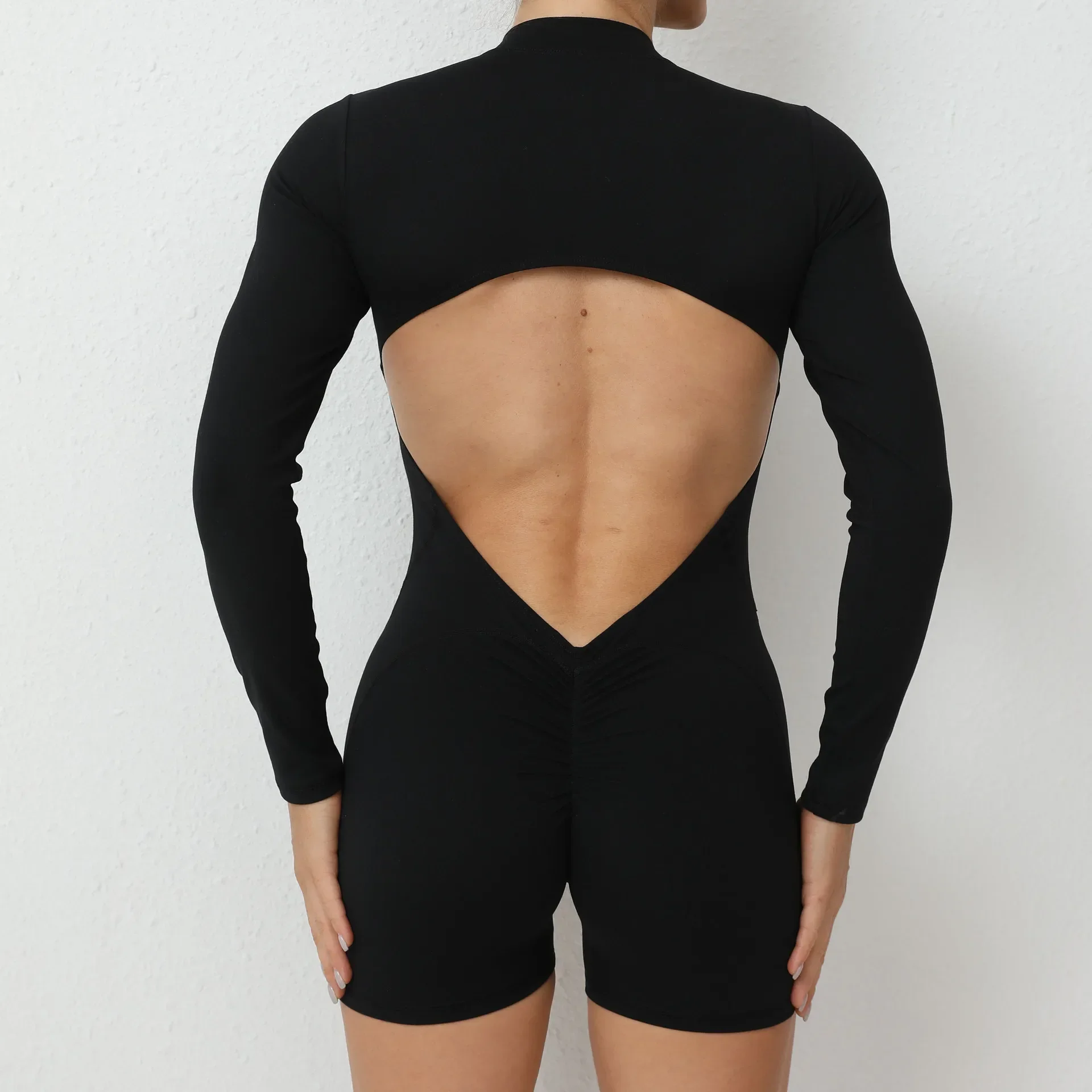 Tuta Donna Maniche Lunghe Bodycon Senza Cuciture – Comoda E Morbida, Pezzo Unico – For Women - 3