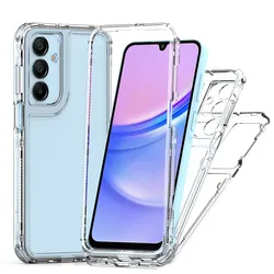 Premium 3-in-1 Luxury Full Protective Phone Case for A45 (Transparent)