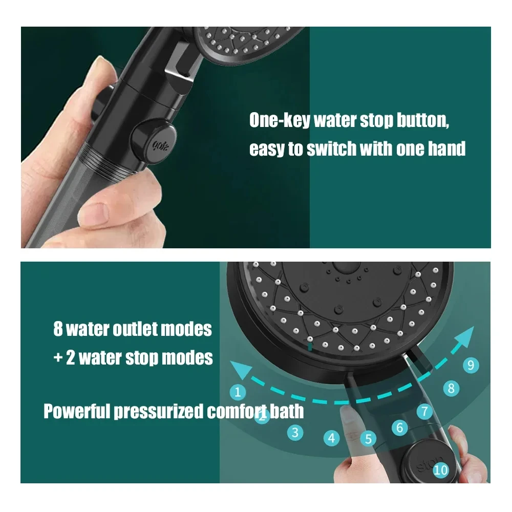 High-Pressure Handheld Showerhead 3