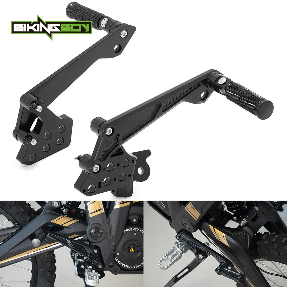 

Передние и задние колышки для ног BIKINGBOY, подставки для педалей, комплект кронштейнов для электрического внедорожного велосипеда из алюминиевого сплава с ЧПУ