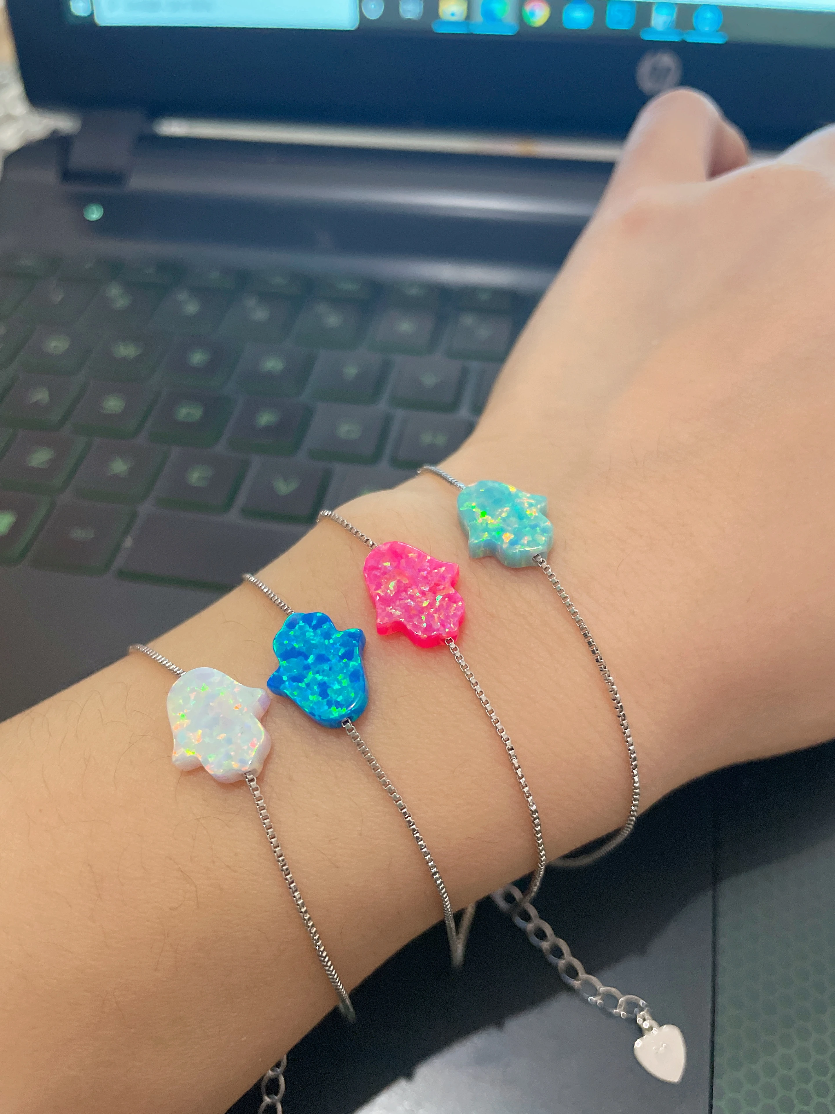 Jewish Religious Jewelry The Hand of Miriam Hamsa Box Chain Bracelets AliExpress