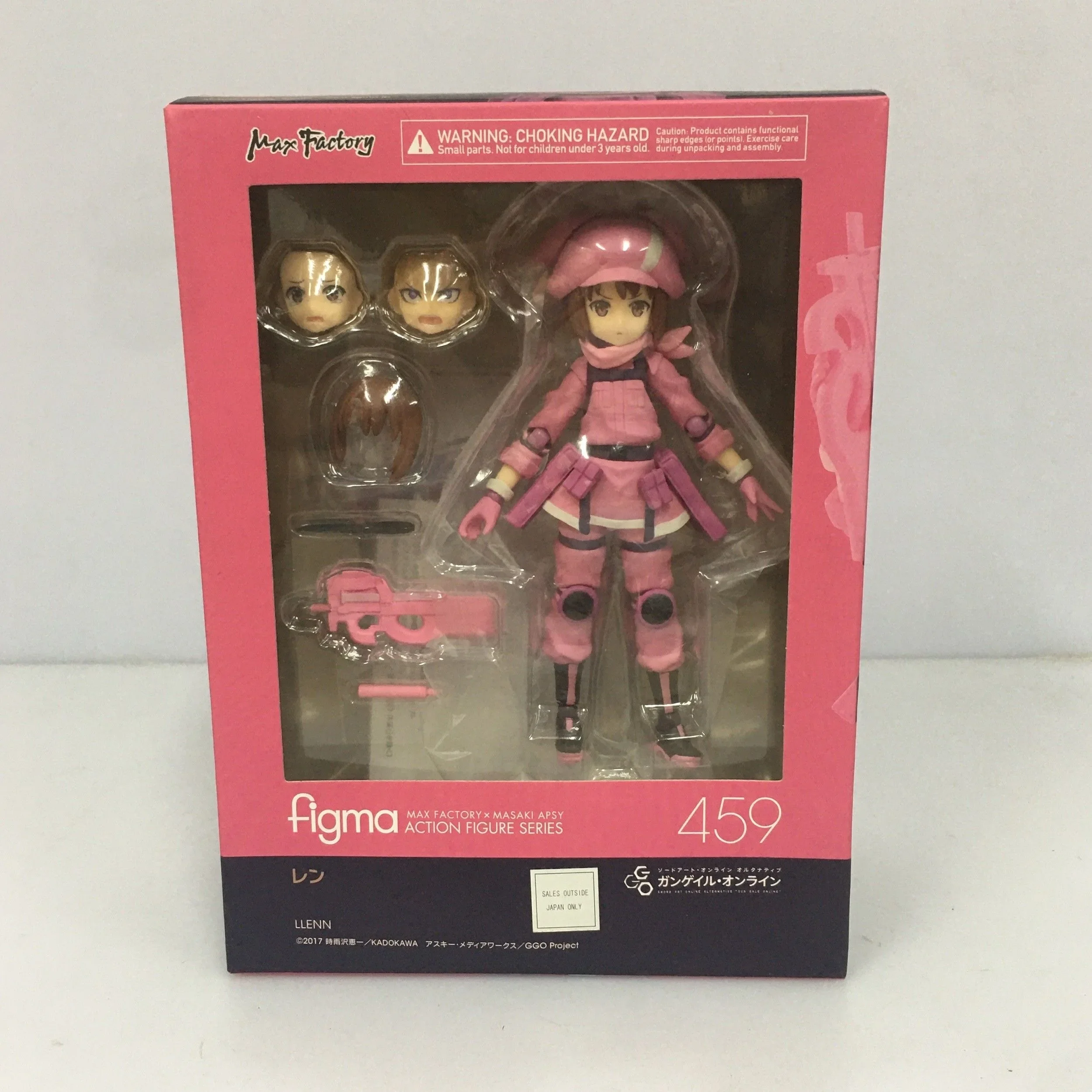 100% Original:Anime Gun Gale Online LLENN figma 12cm PVC