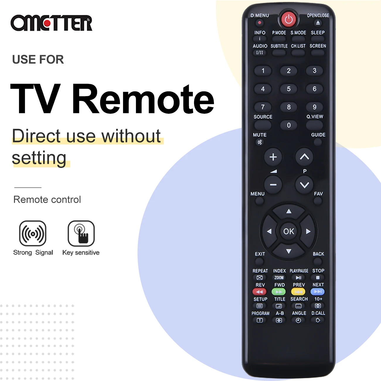 Mando a distancia para TV Haier, HTR-D06A, LE22G610CF, LE24G610CF, LE29C810CF, LET32C800HF, LET39C800, LET50C800HF