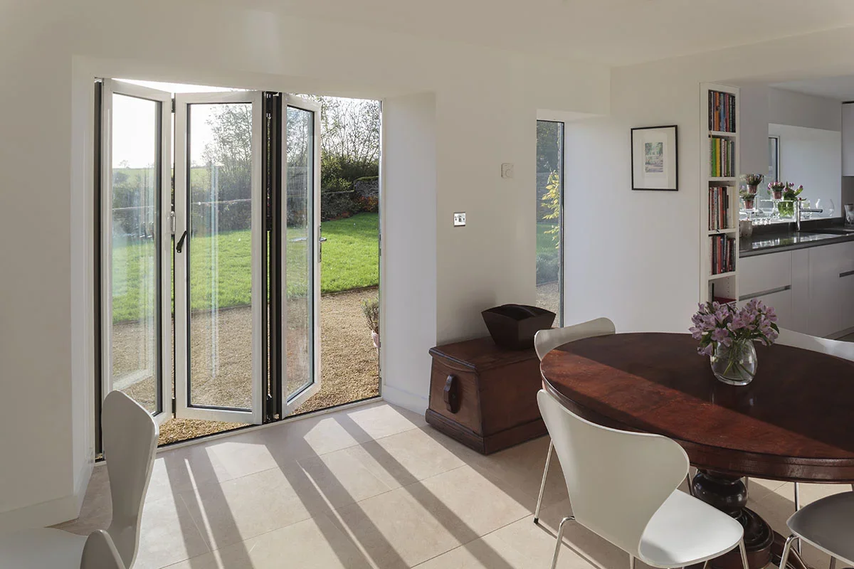 NFRC Aluminium Folding Doors Double Glazed Low E Double Glass Bi Fold Door Heat Insulation Sliding Folding Door for Entrance